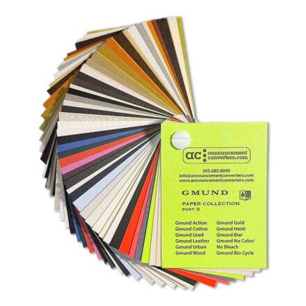 ANCO Paper Gmund Paper Collection Part II Swatch Book